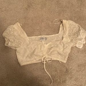 Princess Polly White cropped top